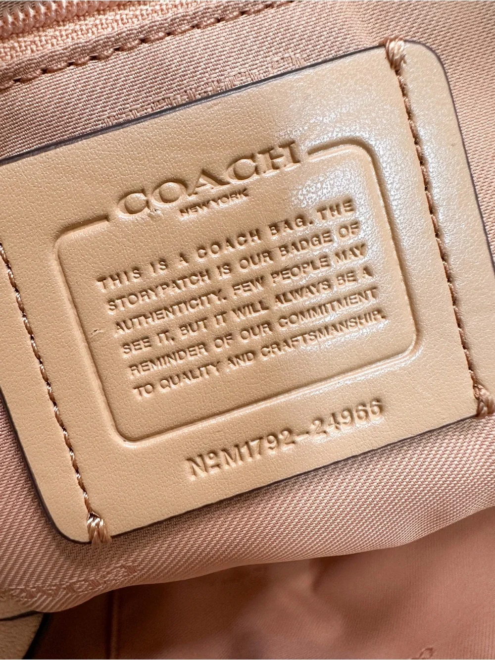 Coach Edie 31 Tea Rose Patchwork Bag Beechwood Leather Suede Like New